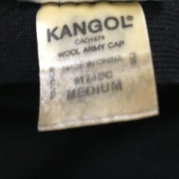 Kangol Black Wool Hat Cap Vintage Newsboy Cap - Picture 9 of 10